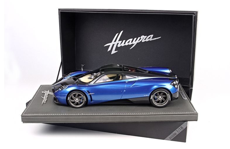 ギャラリービューアに画像をロードする, 【予約】Pagani Huayraパガーニ ウアイラ メタリックブルー 50台限定/BBR1/18 レジンミニカー
