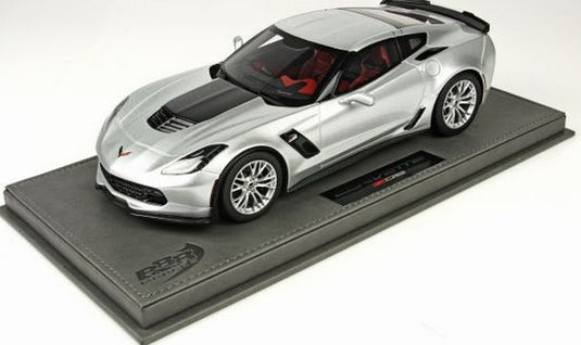 【予約】Corvette Z06 silver shark 100台限定 /BBR 1/18 レジンミニカー