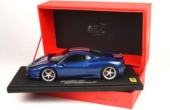 ギャラリービューアに画像をロードする, Ferrariフェラーリ 458 Speciale A　AAzzurro California 48台限定 /BBR 1/18 ミニカー

