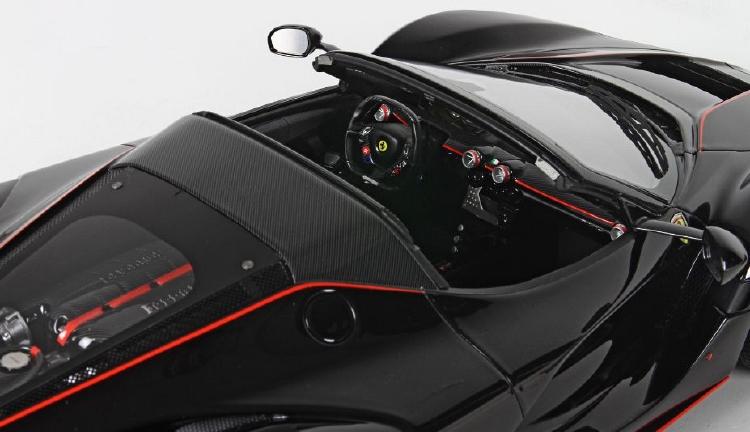 ギャラリービューアに画像をロードする, 【予約】LaFerrariラ・フェラーリ Aperta Nero Daytona - Rosso Corsa  /BBR 1/12 ミニカー
