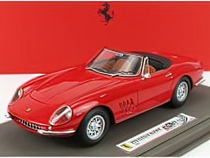 FERRARI - 275 GTS/4 NART SPIDER 1967 - CON VETRINA - WITH SHOWCASE - RED/BBR 1/18 ミニカー