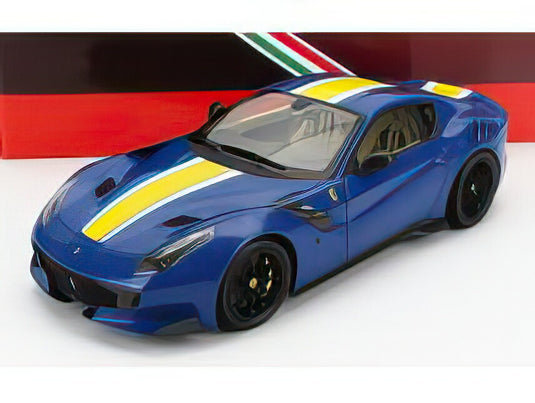 FERRARIフェラーリ F-12 TDF 2015 - AZZURRO DINO - BLUE YELLOW WHITE /BBR 1/18 ミニカー