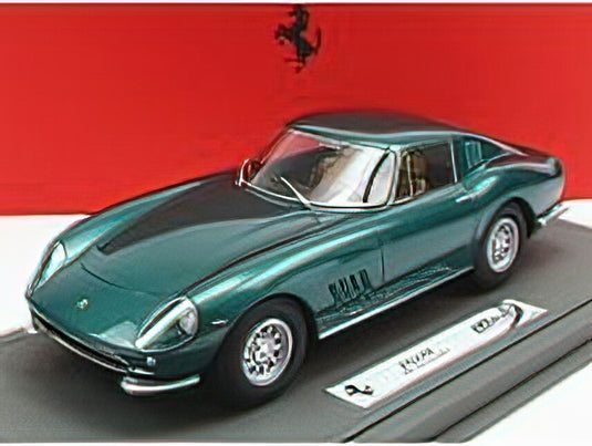 FERRARIフェラーリ 275 GTB SHORT NOSE SALONE DI PARIGI 1964 - CON VETRINA  GREEN MET /BBR 1/18 ミニカー