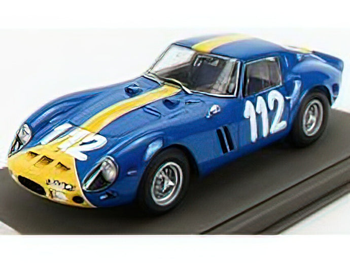 FERRARI - 250 GTO ch.3445 LHD N 112 2nd TARGA FLORIO 1964 U.NORINDER - P.TROBERG - CON VETRINA - WITH SHOWCASE - BLUETTE YELLOW/BBR 1/18 ミニカー