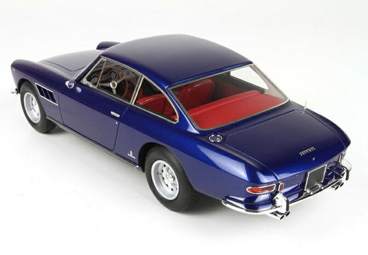 FERRARIフェラーリ 330GT 2+2 COUPE 2 - SERIES 1965 - CON VETRINA - WITH SHOWCASE | BLU SERA - BLUE MET /BBR 1/18 ミニカー