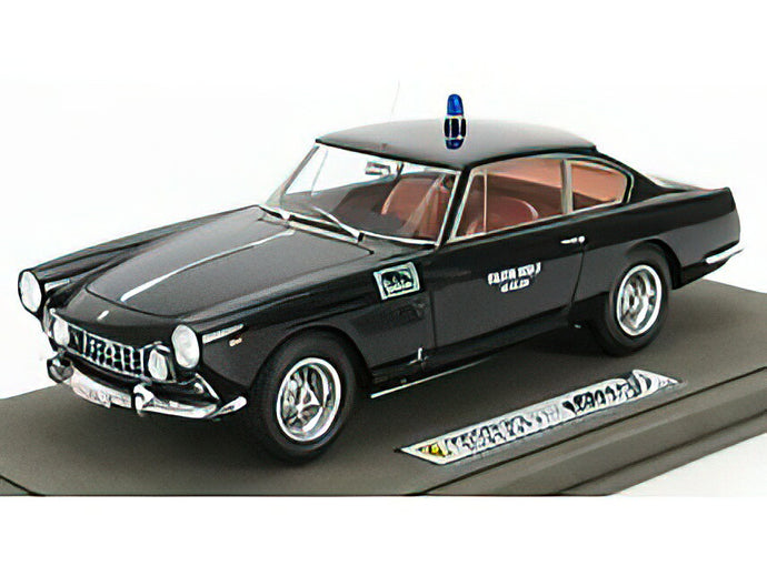 FERRARIフェラーリ 250 GTE 2+2 1-SERIES 1962 POLIZIA SQUADRA MOBILE MARESCIALLO SPATAFORA - CON VETRINA - WITH SHOWCASE - BLACK /BBR 1/18 ミニカー