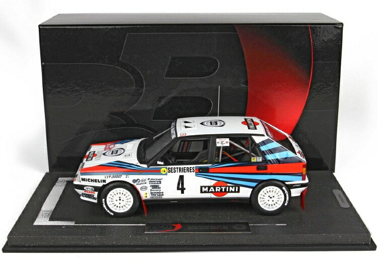 ギャラリービューアに画像をロードする, 【予約】9月以降発売予定LANCIA DELTA HF INTEGRALE 8V MONTE CALRO RALLY 1989 BIASION SIVERO No.4  /BBR 1/18 ミニカー
