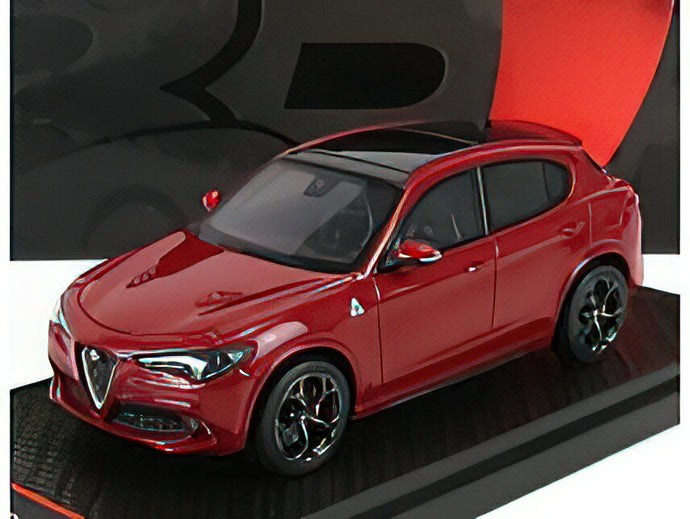 ALFA ROMEOアルファロメオ STELVIO Q4 QUADRIFOGLIO V6 BITURBO 510hp 2021 - ROSSO COMPETIZIONE - RED MET /BBR 1/43 ミニカー