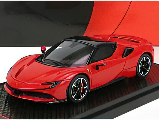 FERRARIフェラーリ SF90 STRADALE HYBRID SPIDER 1000hp CLOSED ROOF 2020 - ROSSO CORSA 322 - RED /BBR 1/43 ミニカー