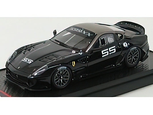 FERRARIフェラーリ 599XX N 55 HOMESTEAD MIAMI 2010 - BLACK MATT GREY MET /BBR 1/43 ミニカー