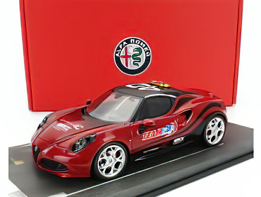 ALFA ROMEO - 4C TEAM BBR SAFETY CAR FIA WORLD TOURING CAR CHAMPIONSHIP WTCC 2014 RED MET /BBR 1/18 ミニカー