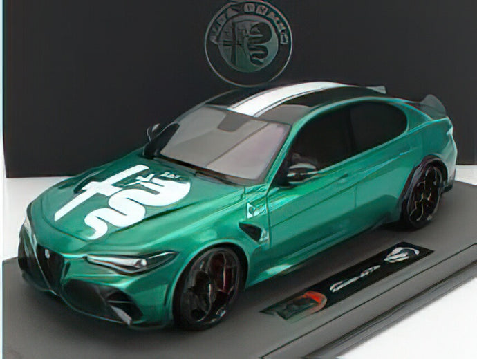 ALFA ROMEOアルファロメオ GIULIA GTA 2020  VERDE MONTREAL - GREEN MET WHITE /BBR 1/18 ミニカー