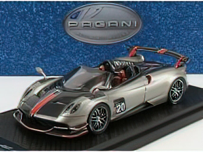PAGANI - HUAYRA BC N 20 ROADSTER 2017 - GREY MET CARBON/BBR 1/43 ミニカー
