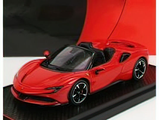 FERRARI - SF90 STRADALE HYBRID SPIDER 1000hp OPEN ROOF 2020 - ROSSO CORSA - RED/BBR 1/43 ミニカー
