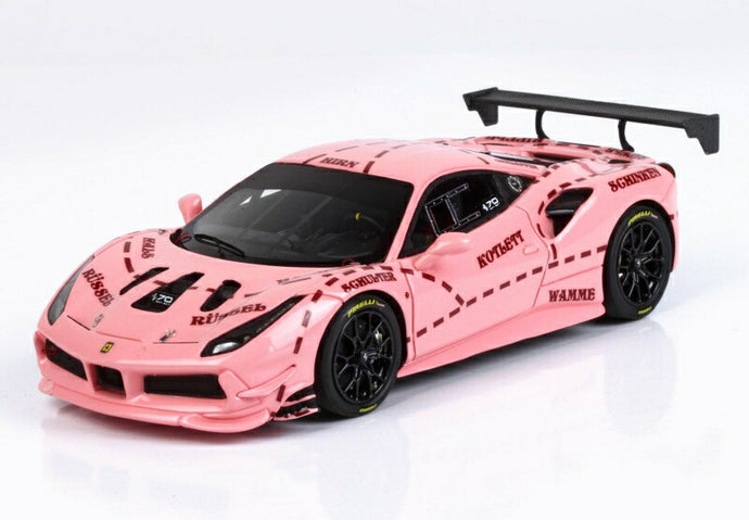 FERRARIフェラーリ 488 CHALLENGE N 0 ROLEX 24h DAYTONA 2018 | PINK /BBR 1/43 ミニカー
