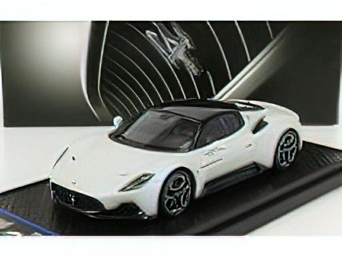 MASERATI - MC20 2020 - BIANCO AUDACE - WHITE PEARL MET BLACK/BBR 1/43 ミニカー