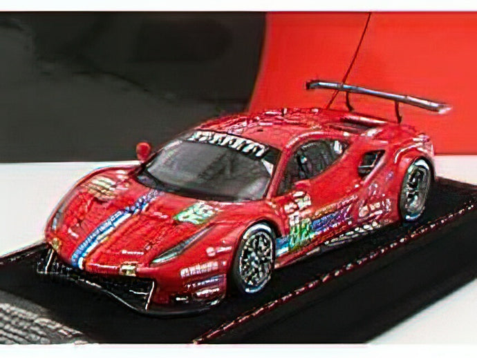 FERRARI - 488 GTE EVO 3.9L TURBO V8 TEAM RISI N 82 LMGTE PRO CLASS 24h LE MANS 2020 S.BOURDAIS - J.GOUNON - O.PLA - RED/BBR 1/43 ミニカー