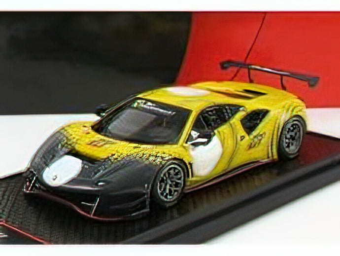FERRARI - 488 GT MODIFICATA 2020 - YELLOW MATT GREY/BBR 1/43 ミニカー