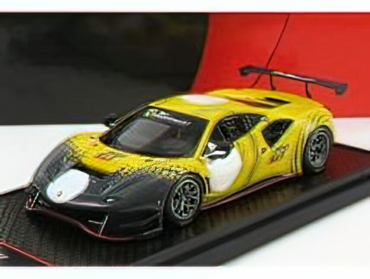 FERRARI - 488 GT MODIFICATA 2020 - YELLOW MATT GREY/BBR 1/43 ミニカー