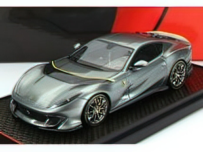 FERRARIフェラーリ 812 COMPETIZIONE 2021 - GRIGIO COBURN - YELLOW GREY MET  /BBR 1/43 ミニカー