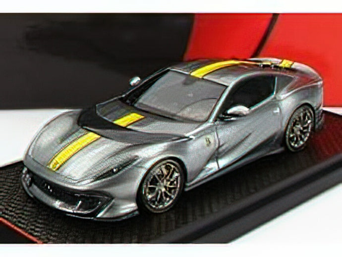 FERRARIフェラーリ 812 COMPETIZIONE 2021 - GRIGIO COBURN YELLOW - GREY MET  /BBR 1/43 ミニカー