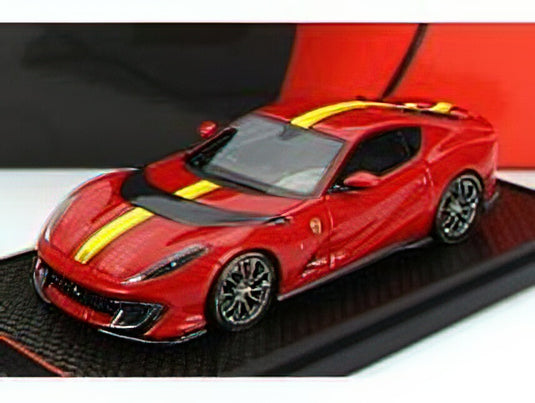 FERRARIフェラーリ 812 COMPETIZIONE 2021 - ROSSO CORSA 322 - YELLOW RED  /BBR 1/43 ミニカー