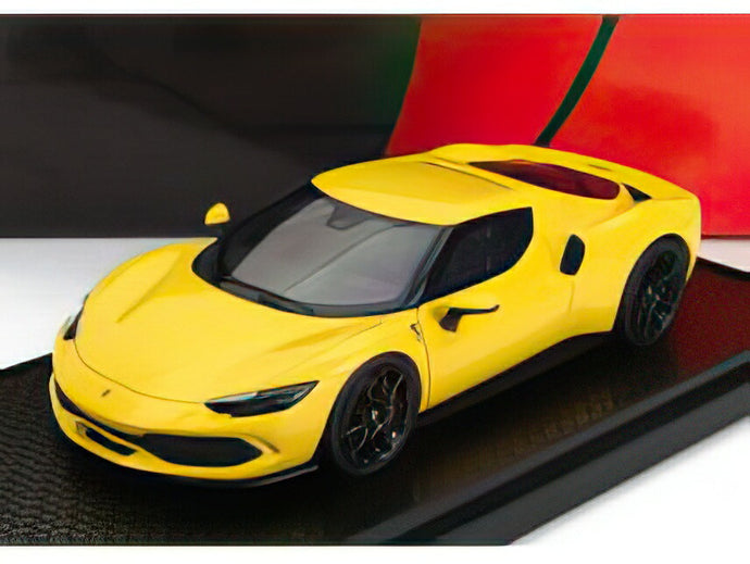 FERRARIフェラーリ 296 GTB HYBRID 830HP V6 2021 - GIALLO MODENA - YELLOW /BBR 1/43 ミニカー