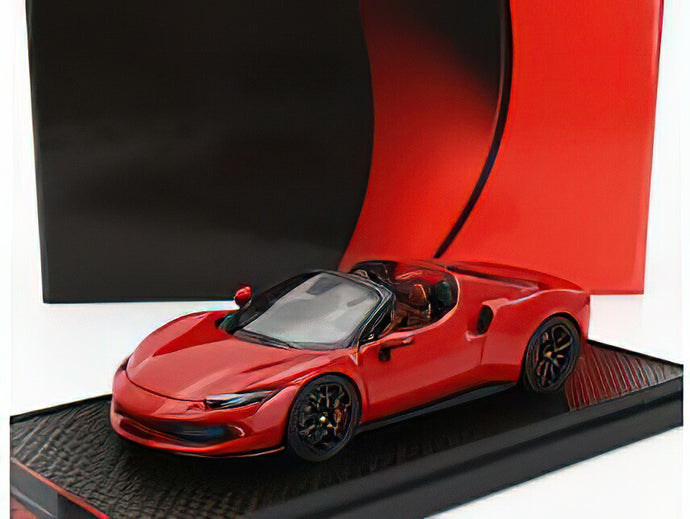 FERRARIフェラーリ 296 GTS SPIDER 2022 - BLACK WHEELS - ROSSO CORSA 322 - RED /BBR 1/43 ミニカー