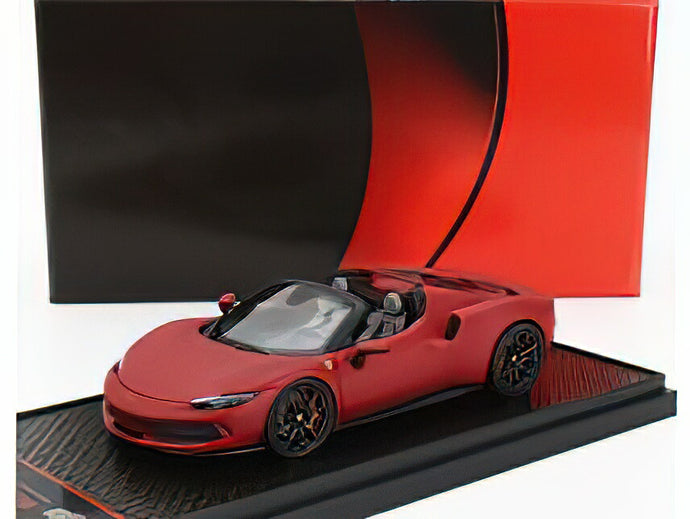 FERRARIフェラーリ 296 GTS SPIDER 2022 - ROSSO F1 SF75 - MATT RED /BBR 1/43 ミニカー