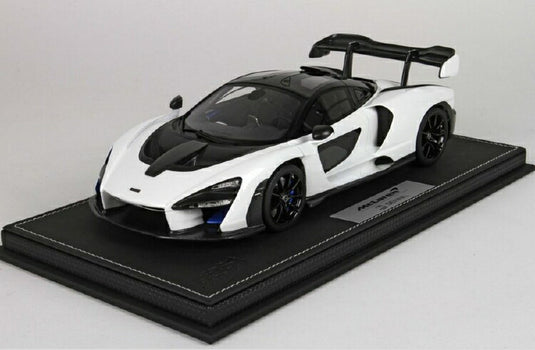 【予約】McLaren Sennaマクラーレン セナSalon Int. De L’Auto Geneve 2018 Pure White /BBR 1/18 レジンミニカー