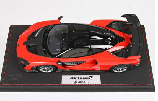 【予約】McLaren Sennaマクラーレン セナSalon Int. De L’Auto Geneve 2018 Red Accent /BBR 1/18 レジンミニカー