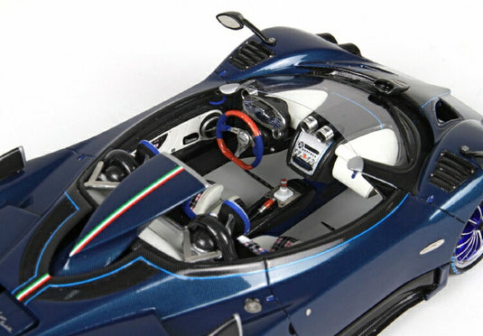 【予約】Pagani Barchetta 2018 Carbon fiber Blue Horacio Pagani /BBR 1/18  レジンミニカー