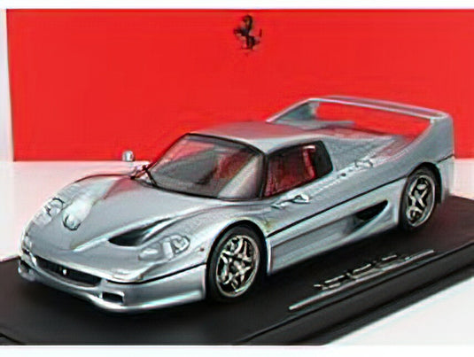 FERRARI - F50 COUPE 1995 - CON VETRINA - WITH SHOWCASE - GRIGIO TITANIO - GREY MET/BBR 1/18 ミニカー