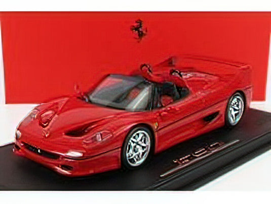 FERRARI - F50 SPIDER 1995 - CON VETRINA - WITH SHOWCASE - ROSSO CORSA 322 - RED/BBR 1/18 ミニカー