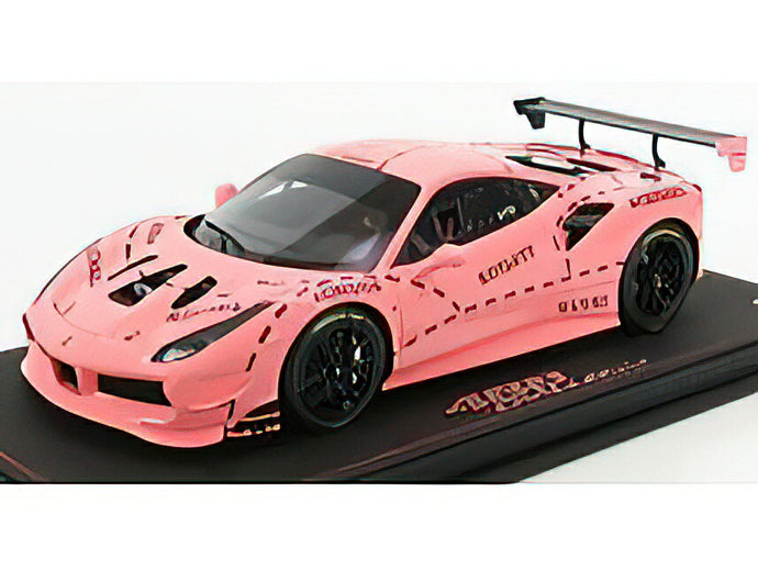 FERRARIフェラーリ 488 CHALLENGE N 0 ROLEX 24h DAYTONA 2018 - CON VETRINA - WITH SHOWCASE - PINK /BBR 1/18 ミニカー