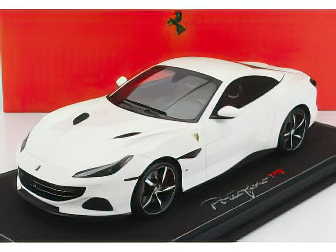 FERRARIフェラーリ PORTOFINO M (MODIFICATA) SPIDER CLOSED ROOF 2020   BIANCO CERVINO - WHITE /BBR 1/18 ミニカー