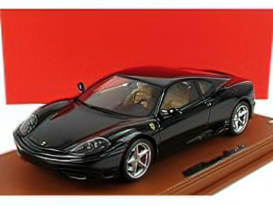 FERRARI - 360 MODENA 1999 - MANUAL GEAR BOX - CAMBIO MANUALE - CON VETRINA - WITH SHOWCASE - GLOSS BLACK/BBR 1/18 ミニカー
