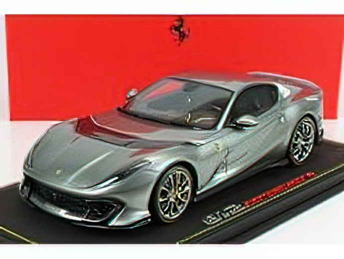 FERRARI - 812 COMPETIZIONE 2021 - CON VETRINA - WITH SHOWCASE - GRIGIO COBURN - GREY MET/BBR 1/18 ミニカー