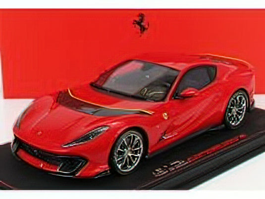FERRARI - 812 COMPETIZIONE 2021 - CON VETRINA - WITH SHOWCASE - ROSSO CORSA 322 - RED /BBR 1/18ミニカー