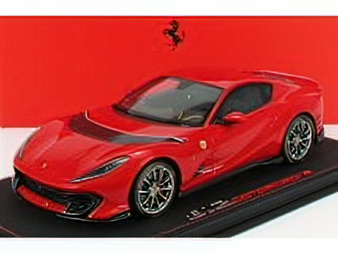 FERRARI - 812 COMPETIZIONE 2021 - CON VETRINA - WITH SHOWCASE - ROSSO CORSA 322 - SILVER RED /BBR 1/18ミニカー