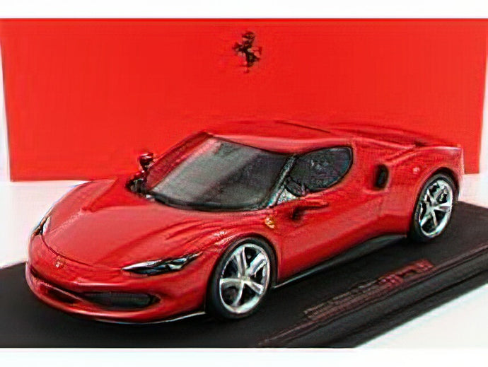 FERRARI - 296 GTB HYBRID 830HP V6 2021 - CON VETRINA - WITH SHOWCASE - ROSSO CORSA 322 - RED /BBR 1/18ミニカー