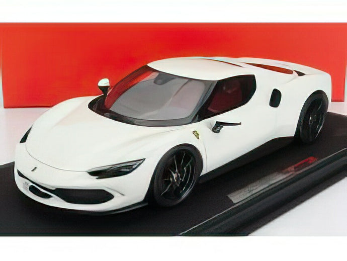 FERRARIフェラーリ 296 GTB HYBRID 830HP V6 2021  BIANCO AVUS - WHITE /BBR 1/18 ミニカー