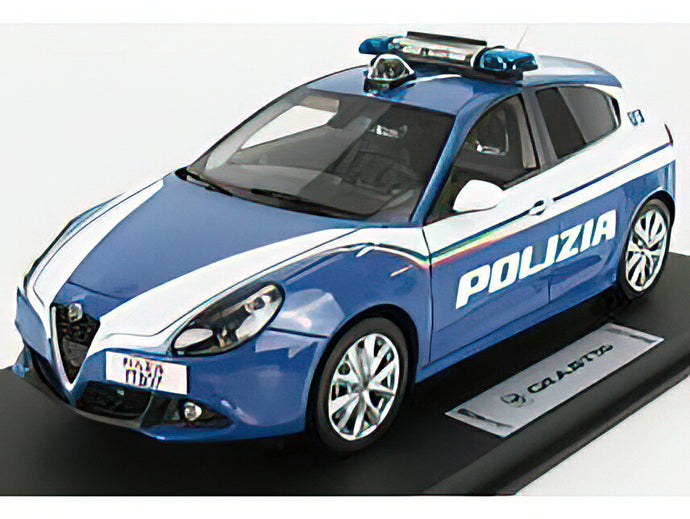 ALFA ROMEOアルファロメオ GIULIETTA VELOCE POLIZIA 2018 - LIGHT BLUE WHITE /BBR 1/18 ミニカー