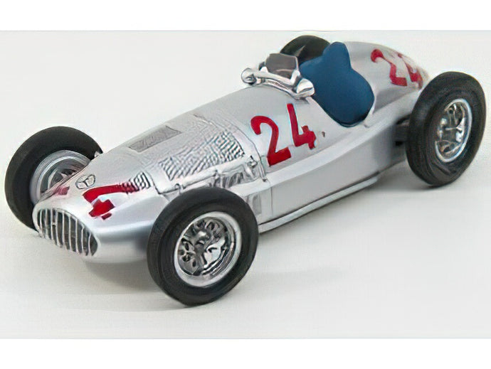 【予約】5月以降発売予定MERCEDES BENZ - F1 W165 N 24 GP TRIPOLI 1939 RUDOLF CARACCIOLA - SILVER /CMC 1/18 ミニカー