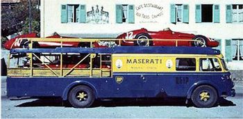【予約】フィアット　トランスポーター　642　ＲＮ2　Bartoletti　チーム　マセラティ　1957　ブルー /CMC 1/18 ミニカー