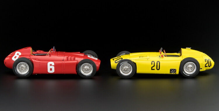 ギャラリービューアに画像をロードする, BUNDLE Ferrariフェラーリ D50 イエロー and Lancia D50レッド /CMC 1/18  レジンミニカー

