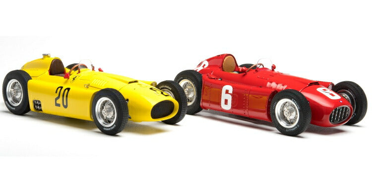 ギャラリービューアに画像をロードする, BUNDLE Ferrariフェラーリ D50 イエロー and Lancia D50レッド /CMC 1/18  レジンミニカー
