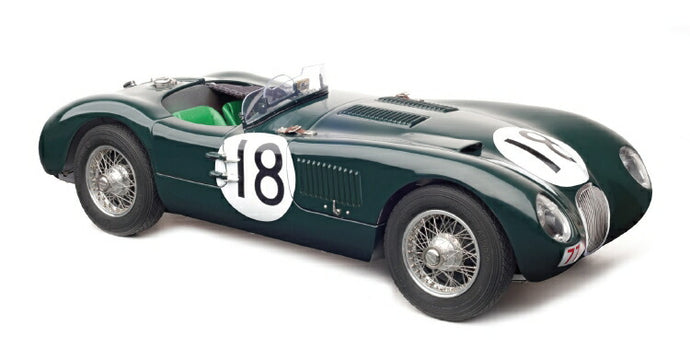 【予約】2019年3月以降発売予定Jaguarジャガー C-Type,1953, (British Racing Green) 24H France WINNER #18 /CMC 1/18  レジンミニカー