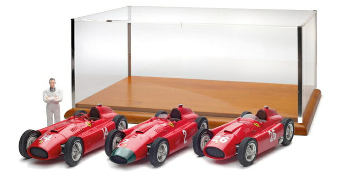 FERRARI - SET 3X F1 D50 SHORT NOSE N 14 FRENCH GP 1956 COLLINS - F1 D50 LONG NOSE N 2 GERMAN GP 1956 COLLINS - F1 D50 N 26 MONZA ITALY GP 1956 COLLINS - RED /CMC 1/18 レジンミニカー/CMC 1/18  レジンミニカー