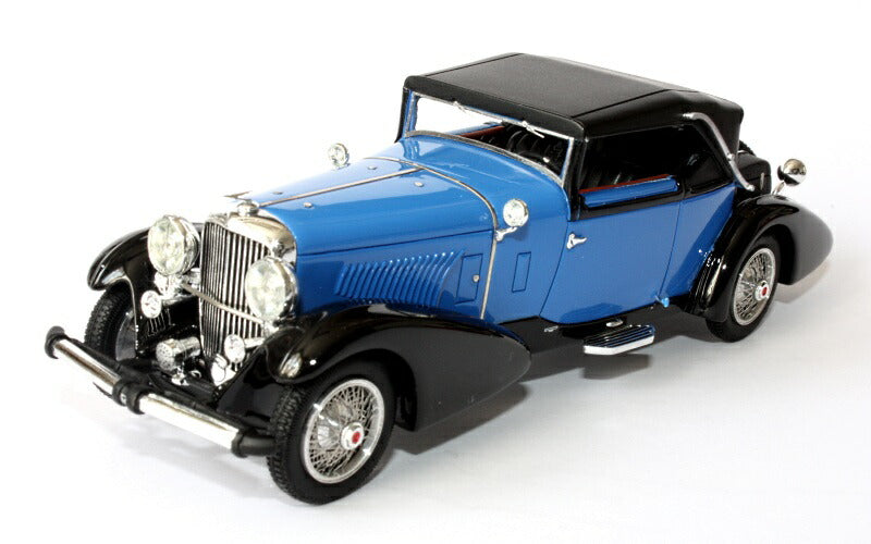 デューゼンバーグ J481 Victoria コンバーチブル クローズ 2503 greta Garbo 1932 Blue/ブラック 80台限定 /ilarioイラリオ 1/43 レジン　ミニカー